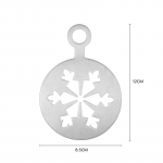 J&otilde;ulukoogi kaunistus&scaron;abloon vaht Latte Art &scaron;abloonid &scaron;abloonid vormipulber &scaron;abloon DIY k&uuml;psetuskunst vorm korduvkasutatav Barista