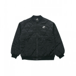 Nike Nsw Air S&uuml;nteetilise t&auml;idisega jope Satiinist Varsity Naistele &Uuml;ler&otilde;ivad Must BV2878-010 XL