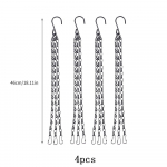4/2 tk rippkorvide ketid konksudega 18 tolli lille taimepoti asenduskett riidepuu linnus&ouml;&ouml;turite laternate kaunistuste jaoks