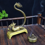 Draak Viirukihoidja &Otilde;nnelik Feng Shui Hiina Draakon Retro Viirukip&otilde;leti Kodu Kaunistus K&auml;sit&ouml;&ouml; Aroomiteraapia Ornament 1PC