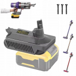 Rosfix Adapter Dewalt 18/20V Akule Dyson V10 jaoks &ndash; &Uuml;hilduvus Dyson V10 Tolmuimejatega | Vastupidav ABS-plastikust Konstruktsioon