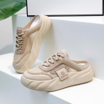 CRLAYDK 2024 Suvised Naiste Vabaaja Mugavad Slip-On Jalutusk&auml;imissussid V&otilde;rkkattega Sise- ja V&auml;lisjalatsid Libisemisvastased Mokassiinid Tagantavatud Muulad Sandaalid 40