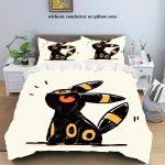 Pokemoni multikas anime voodipesukomplekt Kawaii Pikachu Gengar Eevee Charizard Tekikate Tekikate Padjap&uuml;&uuml;r Laste voodikomplekt &Uuml;heinimesevoodi Kuninglik suurus AU Single140x210cm