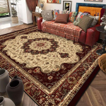Retro etno stiilis vaibad elutuppa luksuslikku magamistuppa dekoratiivne vaip libisemiskindel pestav esiku p&otilde;randamatt s&ouml;&ouml;gituppa salongi vaip 60*90cm brown