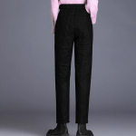 Talvise soojendusega puuvillased p&uuml;ksid naistele lahtised taskud, paksud naiste p&uuml;ksid, k&otilde;rge v&ouml;&ouml;kohaga vabaaja puuvillased p&uuml;ksid S