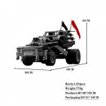 Linkage Movie Mad Maxed Gigahorse Auto Ehitusklots Must Interceptor Vanker K&otilde;rgtehnoloogiline Telliskivi M&auml;nguasi Lastele N&auml;itus S&uuml;nnip&auml;evakingitus PDF Manual