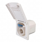 Matkaauto pistikupesa 3-piniline 240V 16A Veekindel Tolmukindel Sisseehitatud pistikupesa kaitsekattega