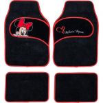Tapis de voiture - Tataway - Universels - Broderie Minnie - 4 pi&egrave;ces - Moquette