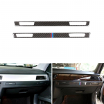 Real Carbon Fiber Center Control Copilot veetassi hoidiku paneeli katte trimm BMW E90 E92 E93 jaoks 2005 2006 - 2009 2010 2011 A
