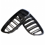 Car Gloss Black Kidney Grill Dual Slats Racing Grill BMW 5-seeria F10 F11 F18 520d 530d 540i 2010-2017 asendusosa jaoks Double Line Black