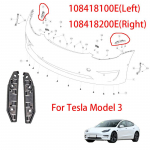 108418100E 108418200E Esipamperi tugi Hoidik Kandur Riiul Tesla Model 3 2017- jaoks Autotarvikud 1PC Left