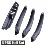 Armrest Car left front driver's seat LHD Interior Door Handle Inner Panel Pull Trim Cover For BMW E70 E71 X5 X6 2007-2014 LHD-Black-4pcs