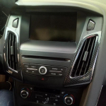 2 tk Ford Focus MK3 2012-2014 jaoks S&uuml;sinikkiust V&auml;rvi ABS Salongi Armatuurlaud Konditsioneeri Resti V&auml;limine Raami Liist s&uuml;sinikkiust must v&auml;rv