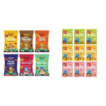 Slurrp Farm Tervislik Hommikus&ouml;&ouml;k ja Suupisted Proovipakk Komplekt, 300g (6 tk pakis, iga&uuml;ks 50 g) & Slurrp Farm Puu- ja k&ouml;&ouml;givilja n&auml;rimispallid, 9 tk pakis 300GM