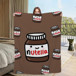 Naljakas &Scaron;okolaadi-N-Nutella Tekk Diivaniruumi Mikrofiiber Voodipesu Tekk kontor Reisi Kingitus Kodu 30x40in black