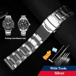 &Uuml;KS 22mm T&auml;isroostevabast Terasest Kellarihm SEIKO SRPC63J1 SNE498 SNE533 Kellarihmale T&ouml;&ouml;riistadega SNE537 SNE518 Metallrihm K&auml;ev&otilde;ruMN 22mm h&otilde;be