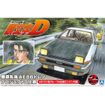 Aoshima Bunka Kyozai Initial D Takumi Fujiwara AE86 Trueno Project D Spetsifikatsioon Plastikust Mudel Nr.1 1/24 valge