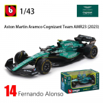 Bburago 1:43 2023 F1 Aston Martin 14# Fernando Alonso 18# Lance Strulovitch Sulamist Luksuslik Valatud Auto Mudel M&auml;nguasjade Seeria