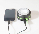P&auml;ikeseenergial t&ouml;&ouml;tav telkimise LED-latern ja Powerbank 800 mAh Kollane kollane