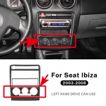 Ehtne pehme s&uuml;sinikkiust kleebis Seat Ibiza 6l 2003 2004 2005 2006 2007 2008 LHD RHD Autole Keskjuhtimispaneeli AC Paneeli Tarvikud