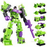 6 &uuml;hes Muunduv 21CM Mudel MINI Devastator Tegevuskuju Robot Plastikm&auml;nguasjad PARIM Kingitus Laps Laps Uus