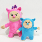 2 tk/komplekt Baby TV Billy ja Bam Multifilmi Palusfiguur M&auml;nguasi Pehme T&auml;idisnukk Lastele S&uuml;nnip&auml;evaks J&otilde;ulukingiks pink