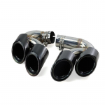 19-21 BMW X5 X6 G05 G06 Must Kroom Roostevabast Terasest Summuti Otsik Car Exhaust Pipe
