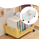 Rolling Book File Cart Organizer Easy to Use Portable Durability Utility Storage under Small