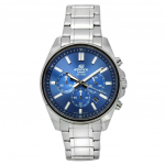 Renoveeritud Casio Edifice Standard Analoog Kronograaf Roostevaba Teras Sinine T&auml;hik Kvarts EFV-650D-2A 100M Meeste K&auml;ekell