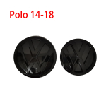 VOLKSWAGENI jaoks 2 tk Asendus L&auml;ikiv Must Esiv&otilde;re Embleem + Tagaluugi Embleem Logo volkswagen Polo 6R 6C 2006-2018 jaoks black
