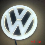 VW 4D LED-i jaoks Volkswageni logo valgusti Eesmised ja tagumised logo kleebised Sobib Tiguan/Passat/Golf/Polo/Jetta/CC/MK5/MK7 Automot