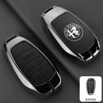 2026 Kuuma Kleepsuga 5 Nuppu Alfa Romeo Stelvio Giulia 2017-2024 4C Spider Tsingisulamast Nahast Auto Puldi V&otilde;tme&uuml;mbrise Kaitsja Co For Alfa Romeo