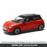 1/28 BMW Mini Cooperi sulamist auto mudel koos elektriauto laadija heli ja tuledega Laste Poisi Valatud m&auml;nguauto Kogumine Miniatuurne Voiture