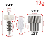 Peegli hammasratas Honda Jazz Fit Civic City MK2 MK3 MK8 Auto k&uuml;ljeelektriliste tahavaatepeeglite kokkuklapitav mootor Metallplastik Hammasratas T&ouml;&ouml;riist 1set Gears Plastics white