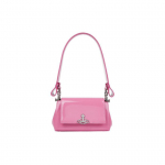 Vivienne Westwood Hazel Saturni logo Eemaldatav &otilde;larihm Kahepoolne nahast &otilde;lakott V&auml;ikesed naiste k&auml;ekotid Roosa 4304006RUL001OG406 Basic Set (Bag+Dust Bag)
