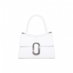 Marc Jacobs Magnetklapiga Vasikanahast &Otilde;la-Crossbody T&otilde;mblukuga Kott Naiste kotid Valge 2P3HSC007H01100 Basic Set (Bag+Dust Bag)