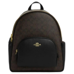 Coach Court 27 Topelt-C Monogramm T&otilde;mblukuga Sulgemine Nahast Seljakott Suur Naiste seljakott P&auml;hklipuu Must CZ176-IMXAQ Basic Set (Bag+Dust Bag)