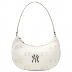 MLB New York Yankees'i vintage monokroomne reljeefne k&auml;ekott unisex k&auml;ekott kreemjas 3ABQM016N-50CRS Shopping Bag Set(Basic Set+Shopping Bag)