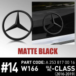 Autokleeps Mercedes Benzi jaoks Mercedes Benzi GLE-klassi ML GLE63 AMG W166 2016-2019 jaoks 3D ABS Originaalauto Tagumine Pagasiruumi Embleemi Kleebis