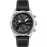 BOSS Pilot Edition Chrono Must Nahkrihm Meeste Kvartsikell 1513853 must