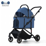 Kaasaskantav, kokkupandav lemmikloomak&auml;ru keskmistele ja suurtele koertele - Ideaalne v&auml;ljas reisimiseks Pet Stroller