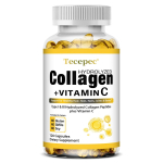 H&uuml;drol&uuml;&uuml;situd kollageeni peptiidid + C-vitamiin 120 kapslit Toidulisand 120 capsules