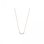Tiffany & Co. T-sarja Smiley teemantripatsiga kaelakee Naiste kaelakee Roosa-kuld GRP10546,63843385,63104981 Box+Shopping Bag,Mini (No Engraving on The Back)