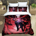 3D Anime Jujutsu Kaisen Satoru Gojo J&otilde;ulukink Kuningas Kahekohaline Voodipesukomplekt Mikrofiiber Tekikott 70x133cm 2pcs