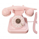 Retro Juhtmega Telefon K&uuml;laliste Raamat Lihtne Kasutada Pulma Telefon K&uuml;laliste Raamat Klassikalises Stiilis Telefoni Dekoratsioon roosa