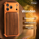 Oatsbasf Puust iPhone 17 Pro Max/17 Pro Telefonikate Magsafe Raamita Traadita Laadimine S&otilde;jalise Klassi P&otilde;rutuskindel Kaitse iPhone17 Pro Max oranž