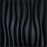 12 tk 3D reljeefne seinapaneel PVC 0,8 cm paksune kodu-/hotelli taustaseina kaunistuseks 30*30cm*12pcs must