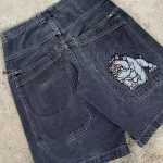 DRIPX Y2K L&otilde;dvad L&uuml;hikesed P&uuml;ksid Gooti Ameerika Tasku Tr&uuml;kiga Denim Spordip&uuml;ksid 2000ndad Vintage T&auml;navar&otilde;ivad Hip Hop Mehed Naised Korvpallip&uuml;ksid S