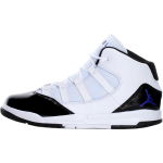 Jordan Max Aura Slip Resistant Cushioning Mid top Children's Basketball Shoes White Black Kids' AQ9216-121 28 white