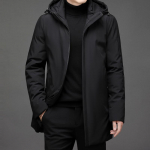 Talvejakk Parka Mantel Meeste Paks Soe Meeste Klassikaline Tuulekindel Meeste Parkad XXL must